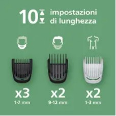 Multigroom All In One 9 in 1 MG3945/15 Philips PED - Rifinitore Barba e Capelli Multigroom All In One 9 in 1 MG3945/15 Philips PED - Rifinitore Barba e Capelli