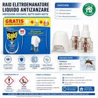 RAID DIFFUSORE ELETTRICO 2 PEZZI DA 90 NOTTI E PRESA  [Quantità minima 12 pezzi]
