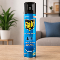 Raid Mosche e Zanzare Tripacco, Spray Insetticida, Azione Rapida, 400 ml [Quantità minima 12 pezzi]