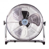 Ventilatore da pavimento industriale Muvip - 100W - 3 velocità - Colore argento