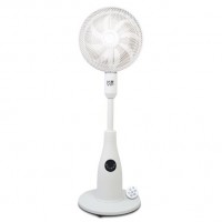 Ventilatore a piantana Muvip 80W 8 pale - 7 velocità - Nebulizzatore - Funzione oscillazione - Luce LED - Bianco