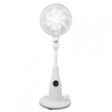 Ventilatore a piantana Muvip 80W 8 pale - 7 velocità - Nebulizzatore - Funzione oscillazione - Luce LED - Bianco