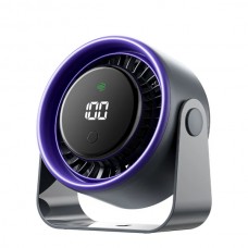 Ventilatore da tavolo Vention PBJ - Velocità massima 2500 giri/min - Batteria da 3000 mAh - Modalità notturna - Display - Connessione USB-C - Grigio scuro