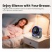 Ventilatore da tavolo Vention PBJ - Velocità massima 2500 giri/min - Batteria da 3000 mAh - Modalità notturna - Display - Connessione USB-C - Beige