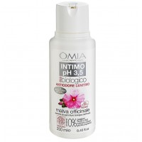 Omia, Sapone Intimo Eco Bio Ph 3.5 Malva  Testato, Nichel Free, 250ml   [Quantità minima 12 pezzi]