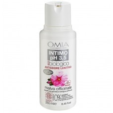 Omia, Sapone Intimo Eco Bio Ph 3.5 Malva  Testato, Nichel Free, 250ml   [Quantità minima 12 pezzi]