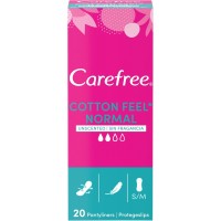 Carefree Pantyliners estratto cotone traspirante, confezione da 20  [Quantità minima 12 pezzi]