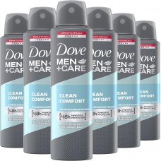 Dove Men+Care Aerosol Anti Perspirant Clean Comfort 150 ml [Quantità minima 6 pezzi]