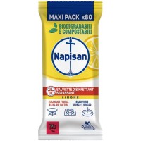 Napisan Salviette Disinfettanti Sgrassanti al Limone,   [Quantità minima 5 pezzi]