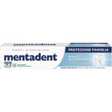 Mentadent Protezione Famiglia Bianco Quotidiano 75ml [Quantità minima 24 pezzi]