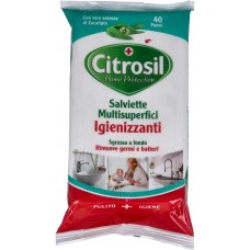 Citrosil Salviette Igienizzanti Eucalipto, 40Pz  [Quantità minima 12 pezzi]