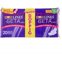 Lines Assorbenti Seta Ultra con Ali, 20pz  [Quantità minima 4 pezzi]