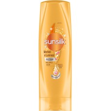 Sunsilk, Balsamo Morbidi e Luminosi, Olio di Argan e Mandorle, Cheratina e Biotina, 200 ml [Quantità minima 12 pezzi]