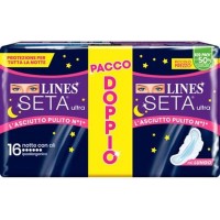 Lines Seta Ultra Notte con Ali - Confezione da 16 Pezzi [Quantità minima 4 pezzi]