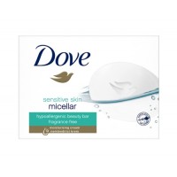 Sapone solido micellare Dove Beauty Cream Bar, 90 g, con effetto idratante per pelli sensibili.[Quantità minima 48 pezzi]