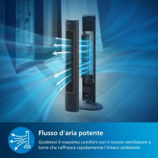 Ventilatore Tower Fan 5000 Series con Telecomando e Aromaterapia PHILIPS PED