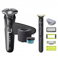 PHILIPS PED SHAVER S5000 + ONBLADE S5898/79 Kit Rasoio Elettrico 2 Prodotti